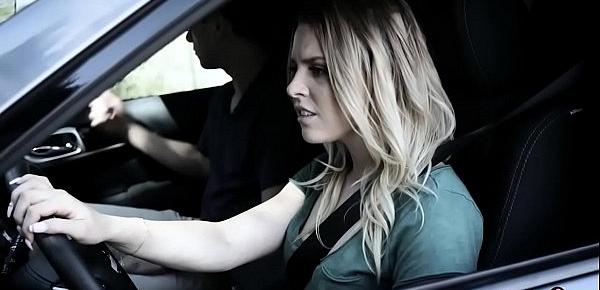  Fake driving school instructor fucks naive teen blonde